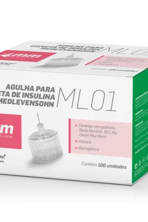 Agulha para Caneta de Insulina ML01 c/100 Medlevensohn