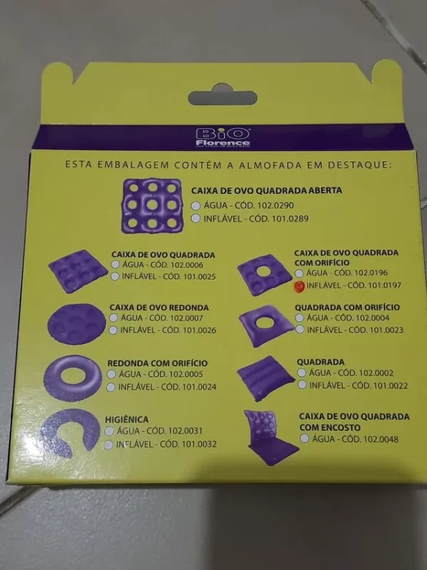 Assento / Almofada Caixa de Ovo Inflável Bioflorence