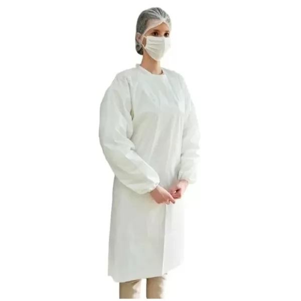 Avental Descartável Laminado Manga Longa Látex 50gr Cristal