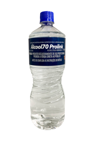 Desinfetante Hospitalar Alcool Líquido 70% 1L Prolink