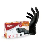 Luva Viniflex Descartável Preta c/100 Vabene