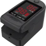 Oximetro de Pulso para Dedo Display Oled Preto Swisscare